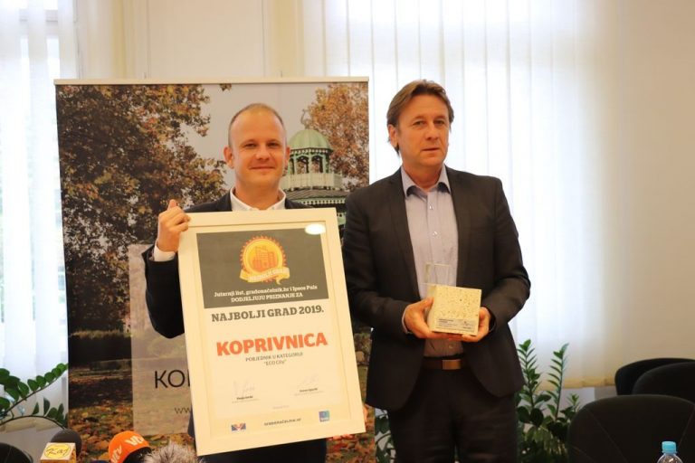 U Koprivnicu stigle dvije nagrade za koje su u velikoj mjeri zaslužni njeni građani