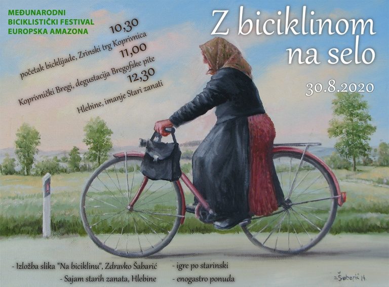 U nedjelju se priključite biciklijadi od Koprivnice do Hlebina i budite dio 2. Međunarodnog biciklističkog festivala