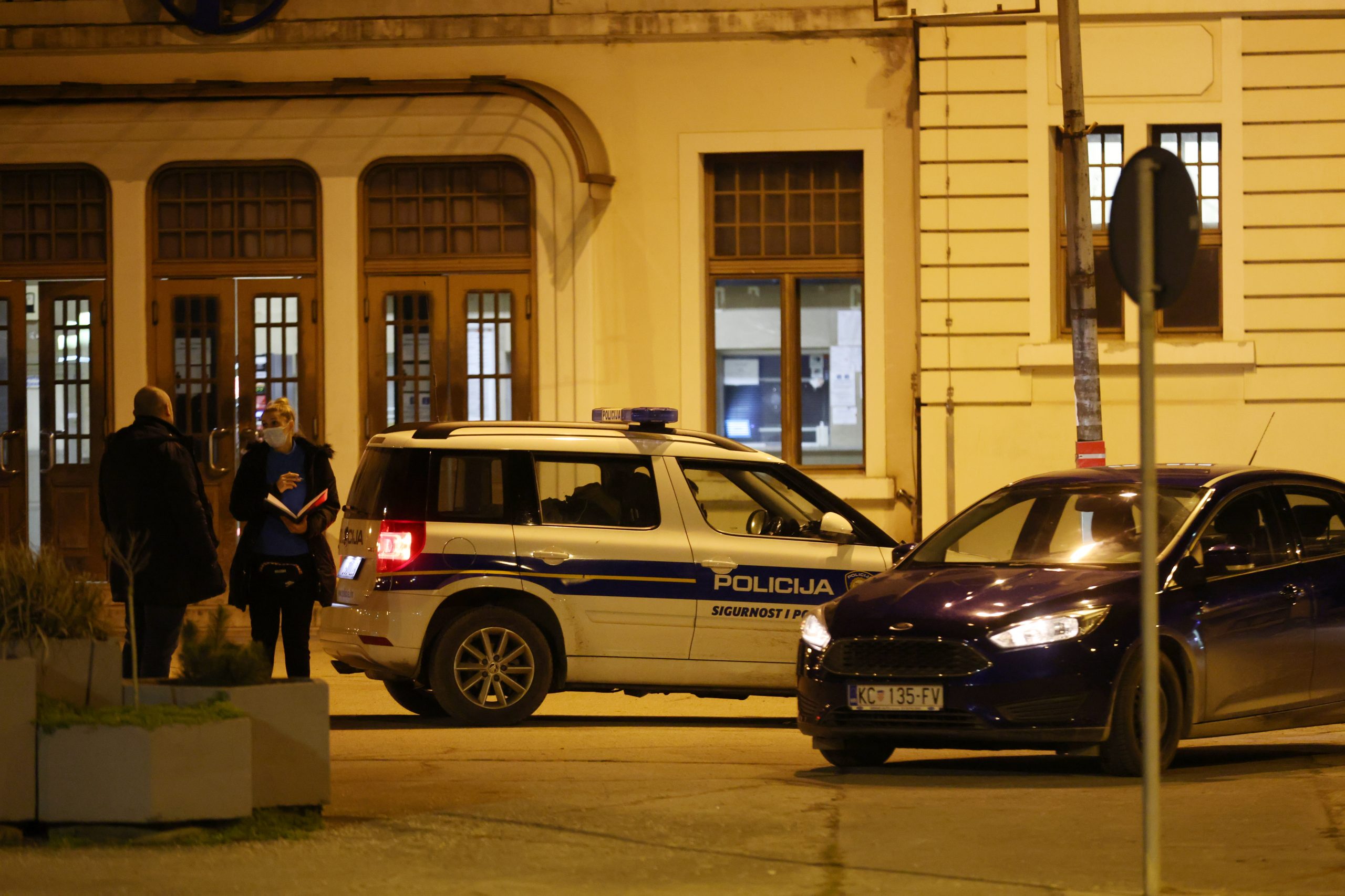 Dojava o bombi na oprivničkom kolodvoru//FOTO: IVAN BRKIĆ