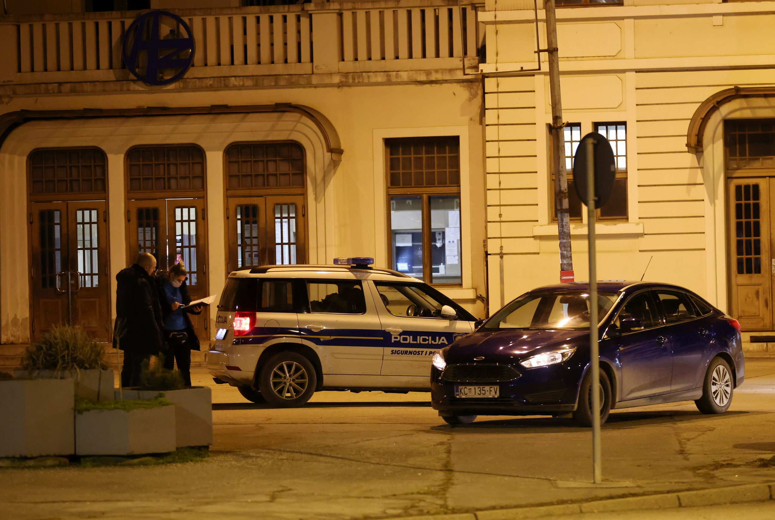 Dojava o bombi na oprivničkom kolodvoru//FOTO: IVAN BRKIĆ