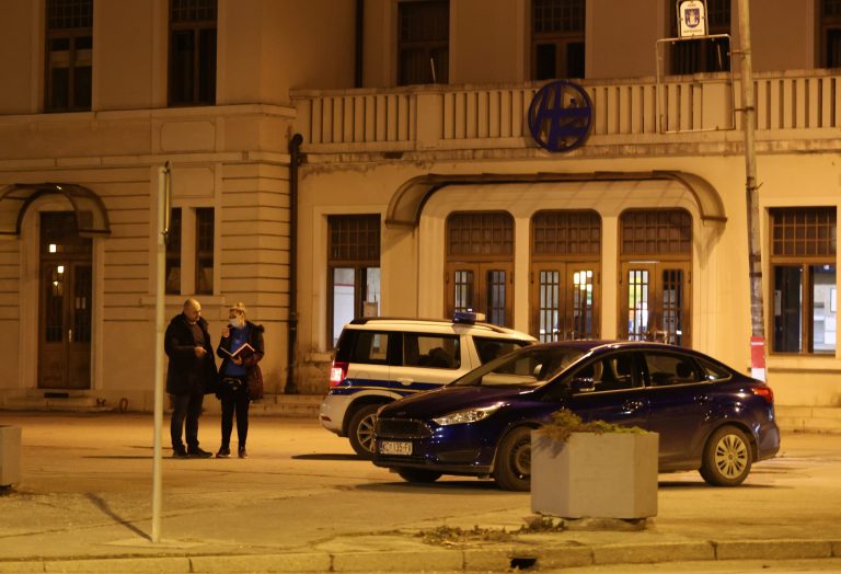 Dojava o bombi na oprivničkom kolodvoru//FOTO: IVAN BRKIĆ
