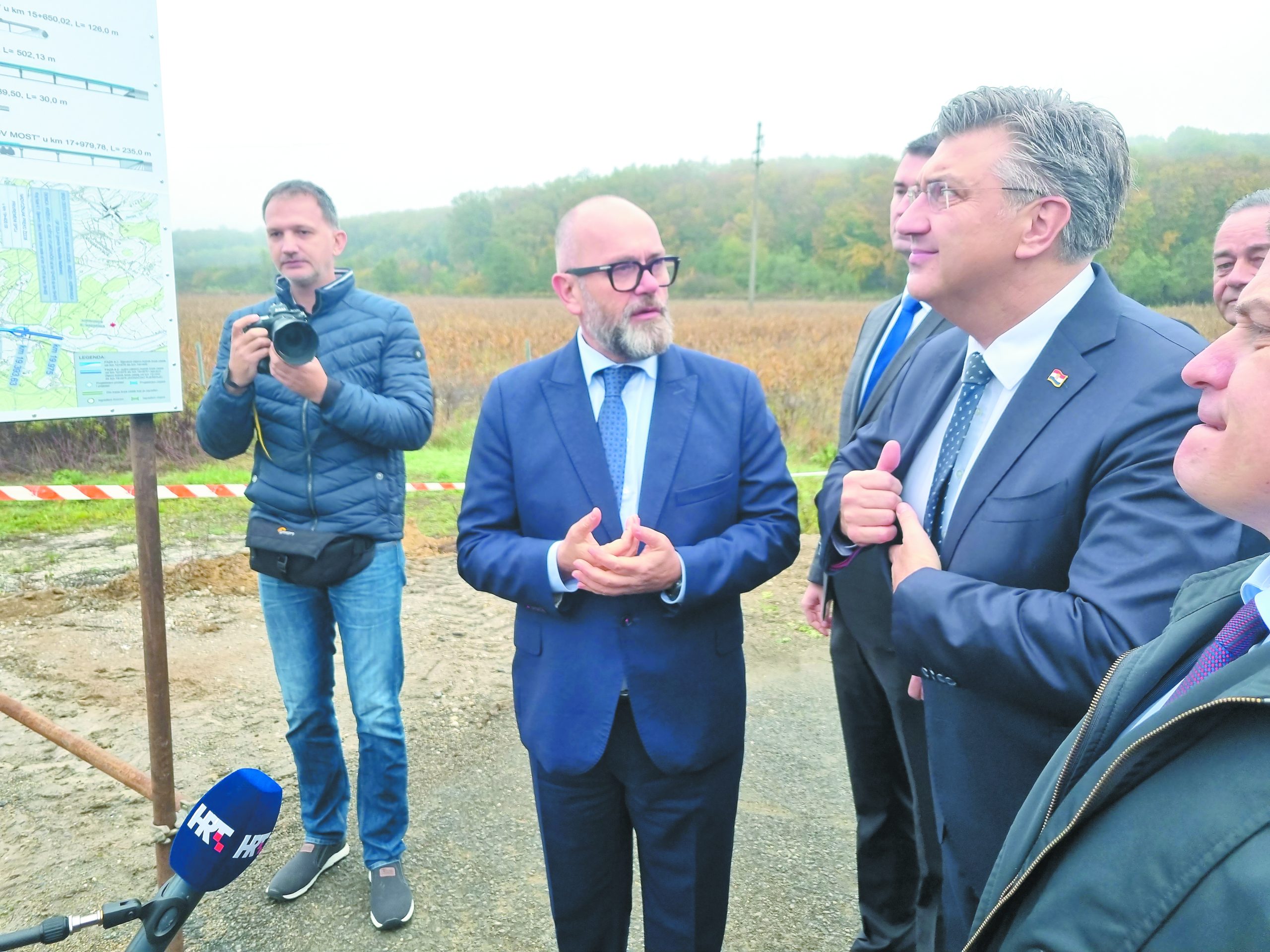 Plenković na otvorenju još nepostojećih radova u Križevcima / OZREN ŠPIRANEC
