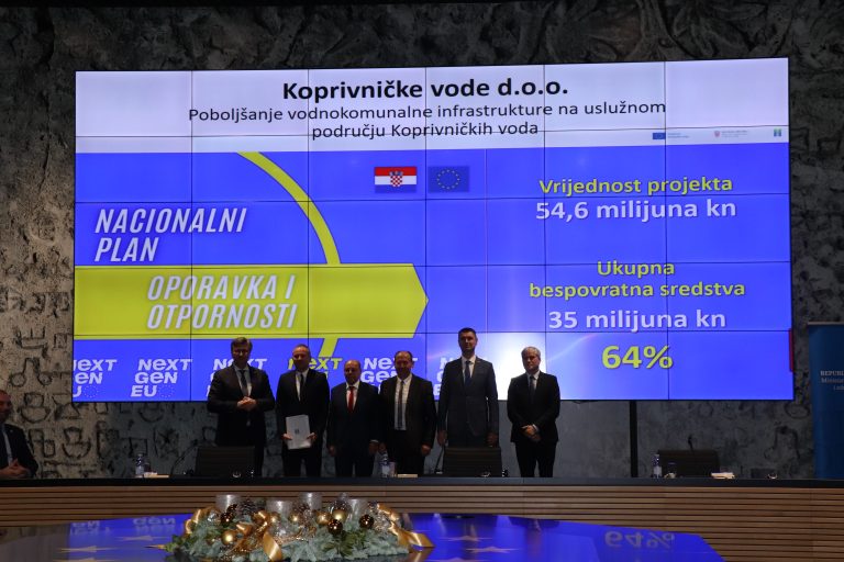 Još tri nova projekta Koprivničkih voda sufinancirat će se kroz Nacionalni plan oporavka i otpornosti