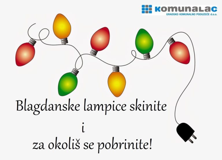 Blagdanske lampice skinite i za okoliš se pobrinite