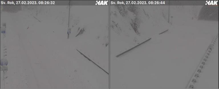 Stanje kod tunela Sv. Rok /HAK KAMERA SCREENSHOT