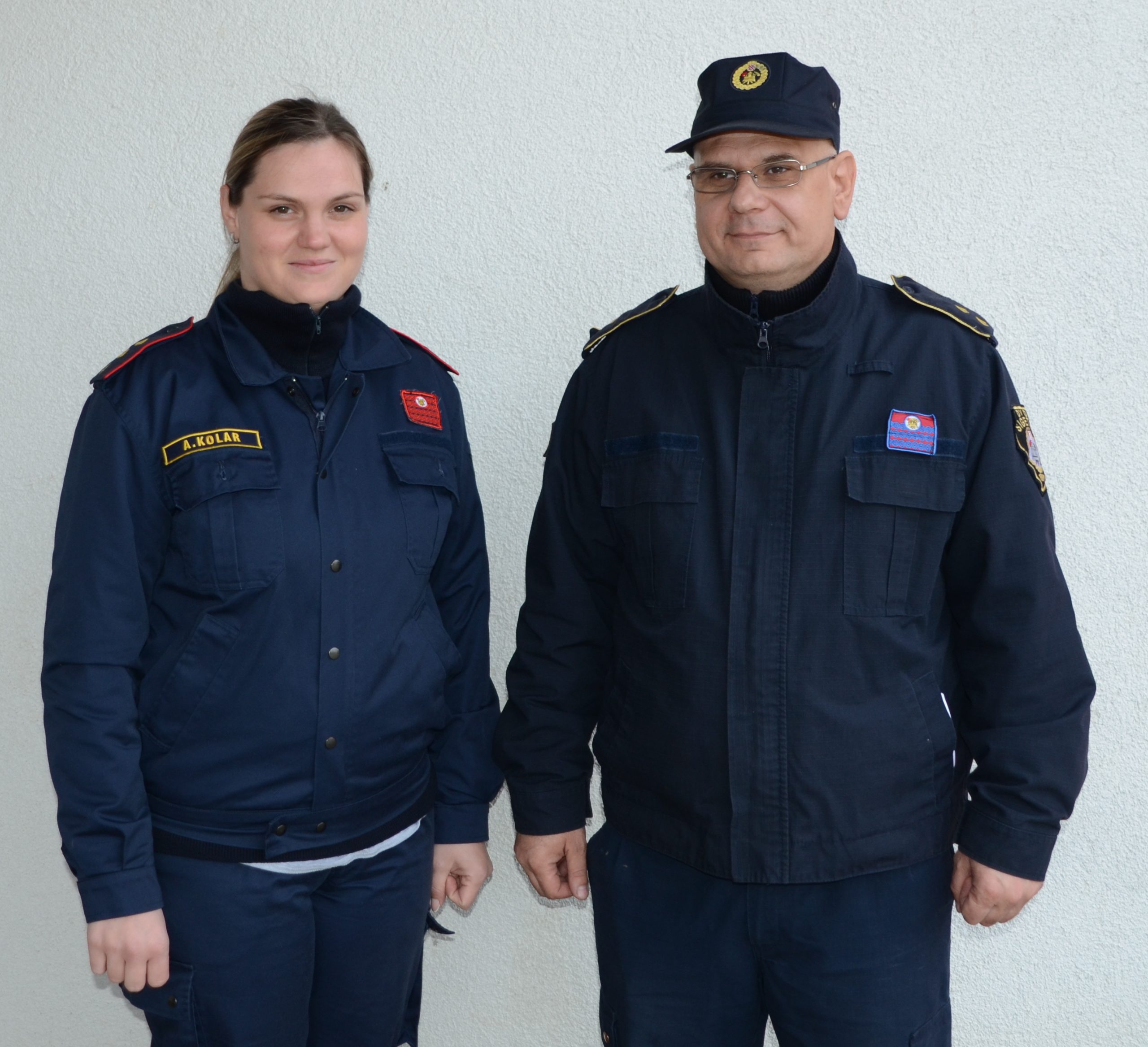 Predsjednica Antonija Kolar i zapovjednik Darko Palaš/MIRKO LUKAVSKI