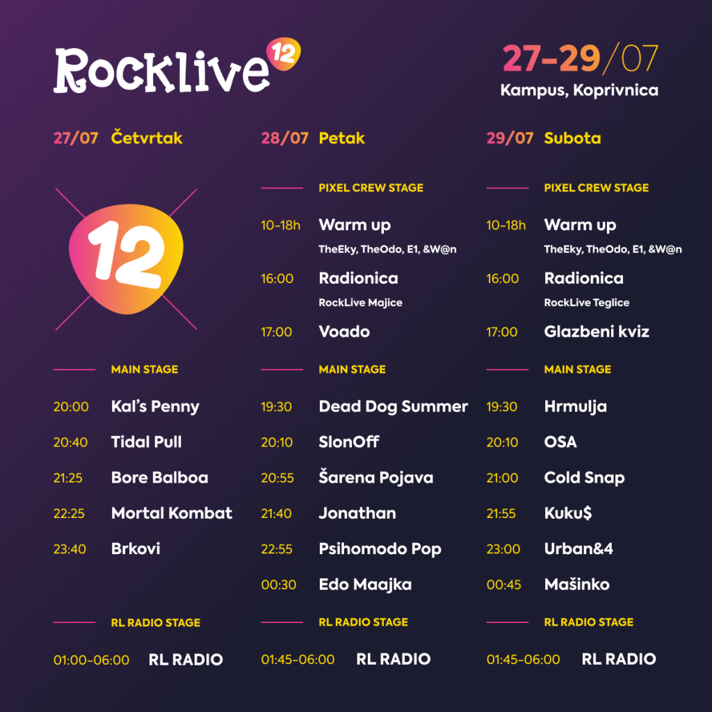 Program 12. RockLive festivala