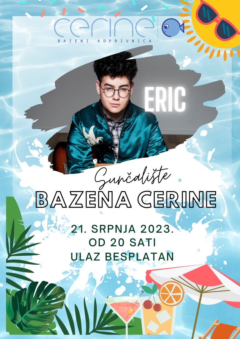 Koncert Erica na sunčalištu Bazena Cerine