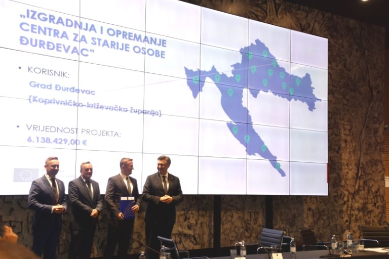 Za izgradnju Centra za starije osobe, Županija i Đurđevac od države dobili više od 6 milijuna eura