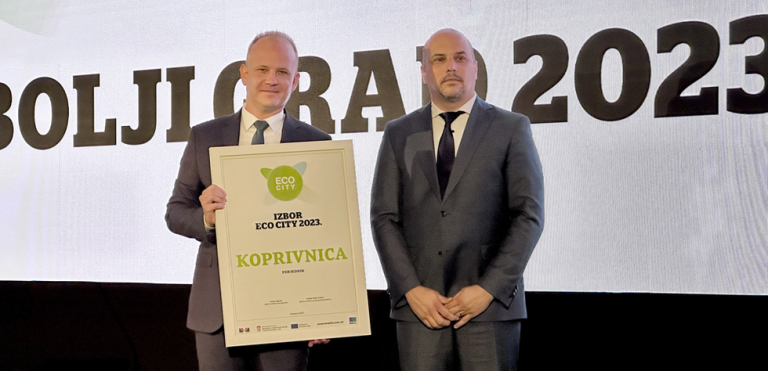 Koprivnica je osvojila titulu za Najbolji grad u Eco City kategoriji