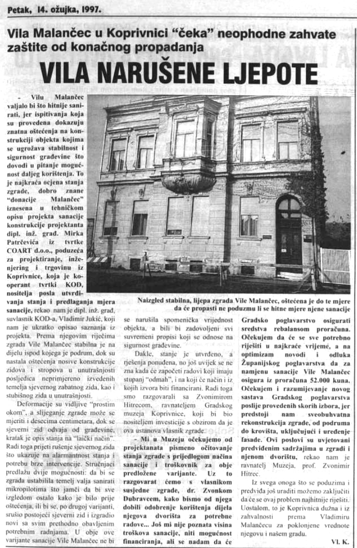 Arhivski članak Glasa Podravine / GPIP ARHIVA