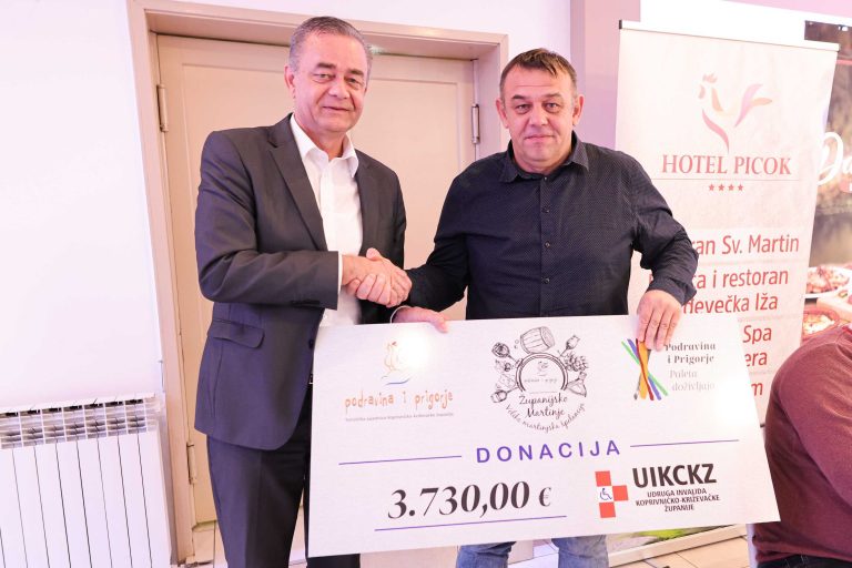 Županijska TZ Udruzi invalida predala 3730 eura i najavila Dane okusa Podravine i Prigorja
