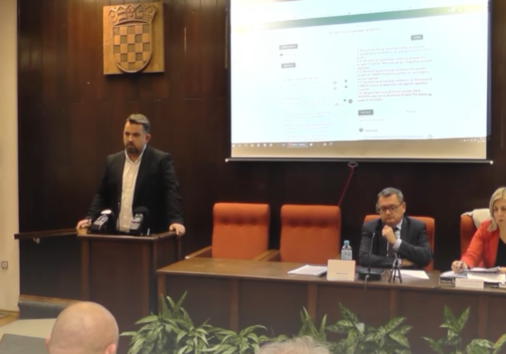 Tomislav Golubić prvi je iskazao nezadovoljstvo prijedlogom proračuna / SCREENSHOT