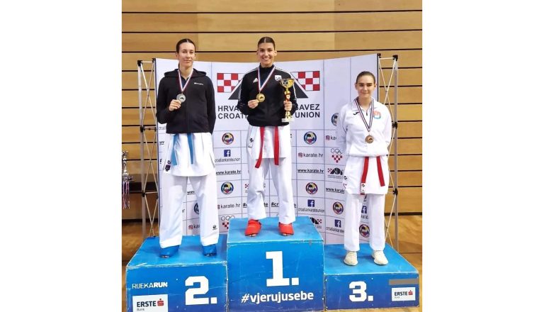 Karatistica Ema Juričić zlatna i brončana u Kupu, s reprezentacijom ide na Balkansko prvenstvo u Ljubljani