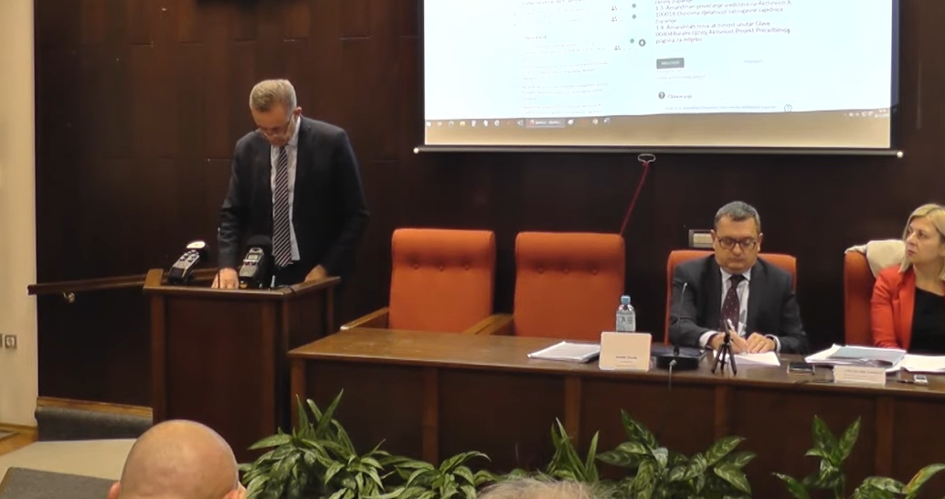 Župan Koren obrazložio je proračun i odbacio amandmane / SCREENSHOT