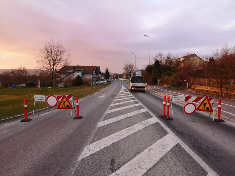 Zbog asfaltiranja jutros zatvoren novi rotor Zagrebačka – Križevačka