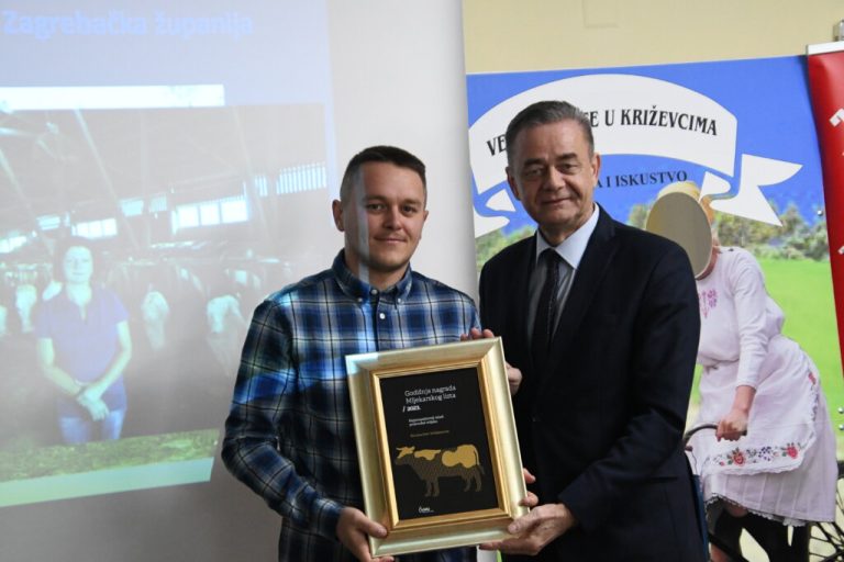Krunoslav Srbljinović iz Gorice proglašen najperspektivnijim mladim proizvođačem mlijeka