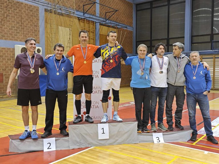 Na Prvenstvu Hrvatske za veterane u badmintonu Vugrinec osvojio četiri zlata