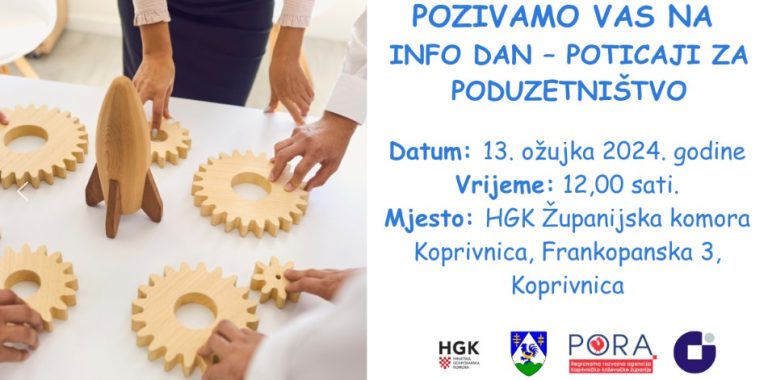 Obrtnici i poduzetnici pozvani na ‘Info dan – poticaji za poduzetništvo’