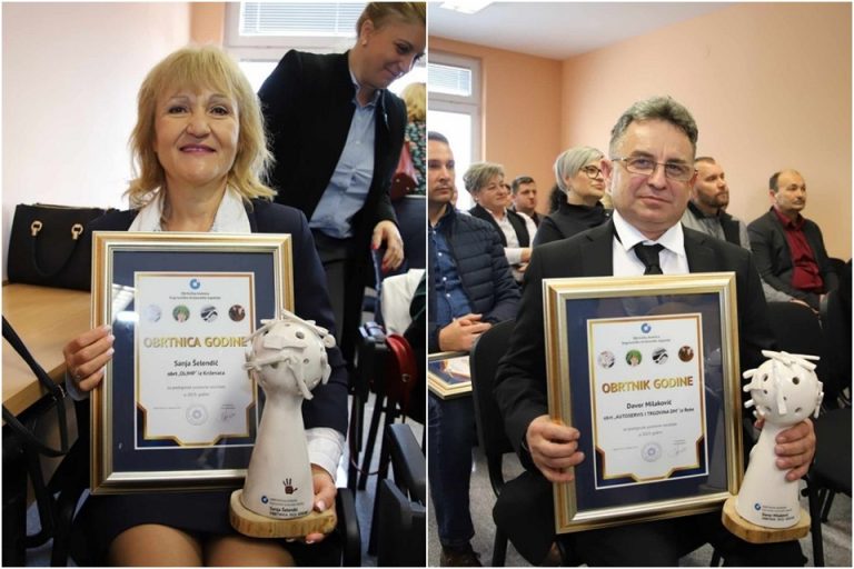 FOTO Najbolji obrtnici Sanja Šelendić i Davor Milaković: ‘Nagrada je ujedno i obaveza da budemo još bolji’
