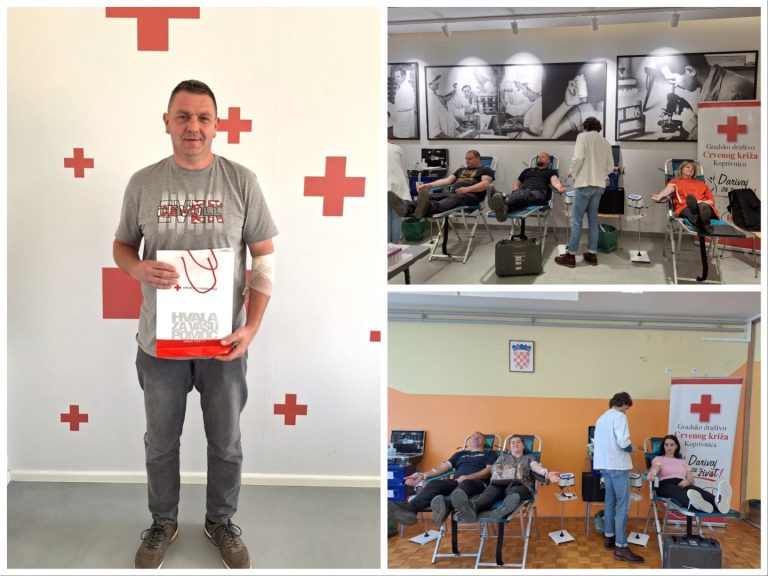 Crveni križ ima novog jubilarca, stoti puta ruku dobrote ispružio Alen Mihalić iz Herešina