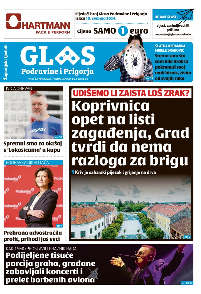 U prodaji je novi broj Glasa Podravine i Prigorja