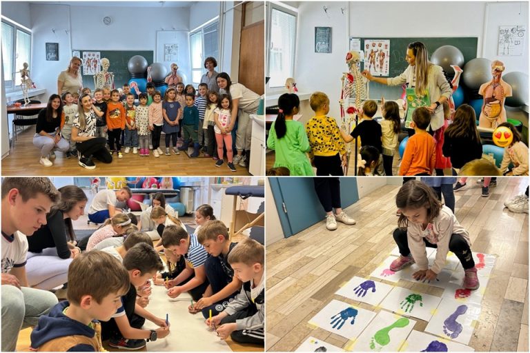 FOTO Srednjoškolci ugostili vrtićarce i prvašiće, pripremili im različite vježbe i edukacije