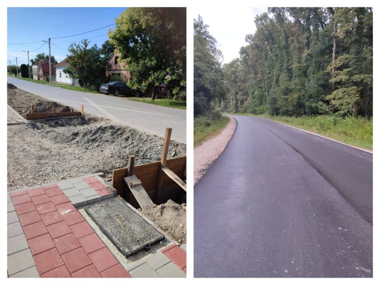 Gradi se nova pješačka staza, u naselju završeno asfaltiranje županijske ceste
