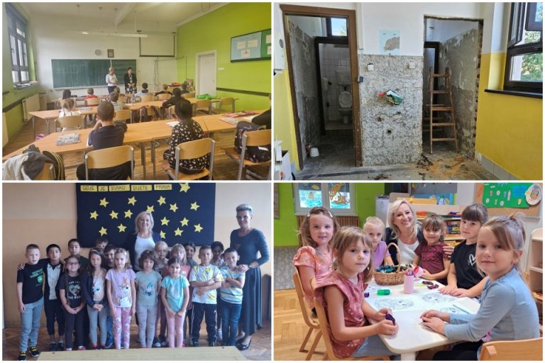FOTO U područnoj školi obnovljene sanitarije i nabavljena nova oprema za učionicu