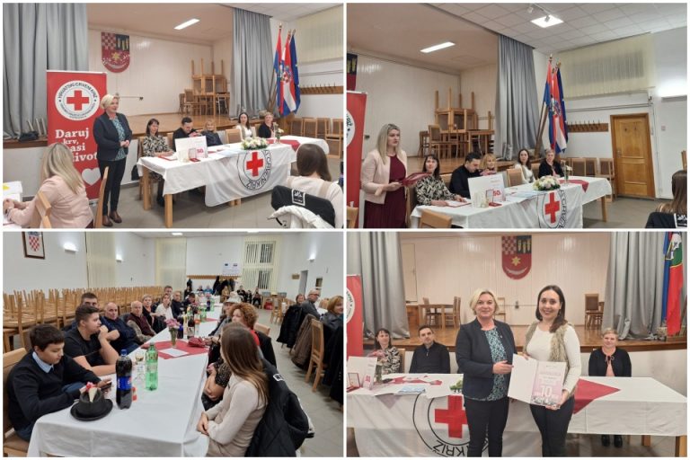 FOTO Marina Kovaček ostaje predsjednica općinskog Crvenog križa, jubilarci primili Zahvalnice