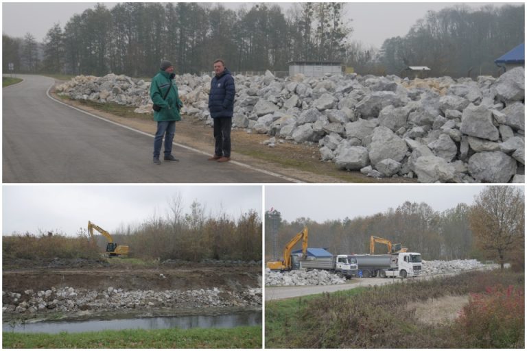 FOTO Počelo uređenje vodotoka, dovezene tone lomljenog kamena
