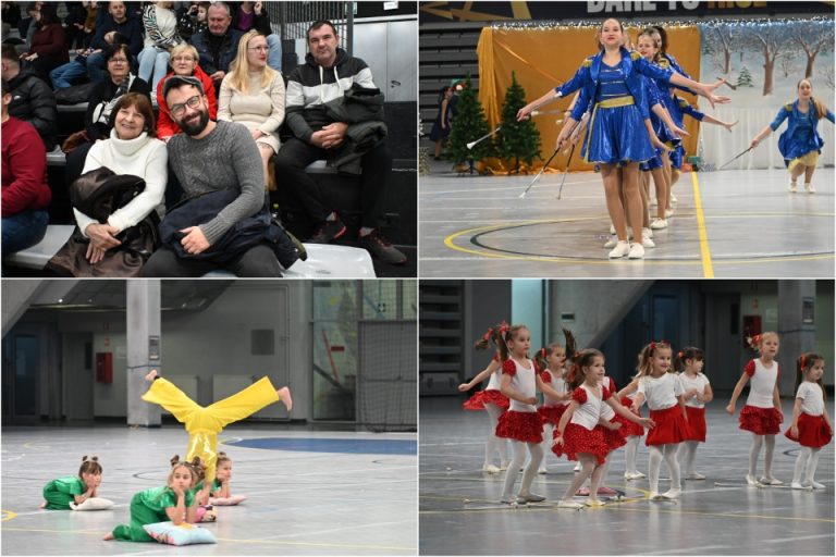 FOTO Mažoretkinje, plesne skupine i recitatori oduševili velikom božićnom revijom