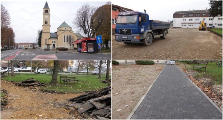 FOTO: RADOVI U TIJEKU Uređuju se staze oko crkve i parkinga u Ulici kralja Tomislava