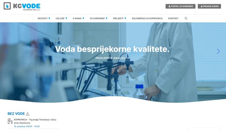 Koprivničke vode imaju nove internetske stranice