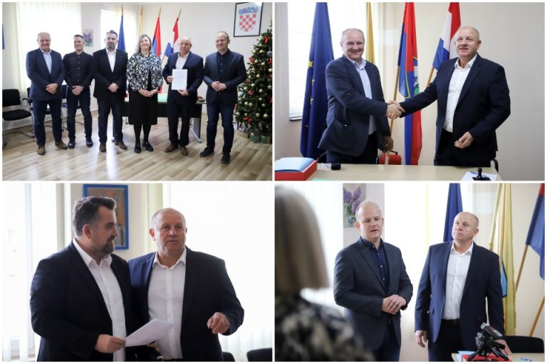 FOTO Potpisani ugovori za izgradnju pješačko-biciklističkih staza, Kuzminski: Ovo je povijesni dan za našu općinu