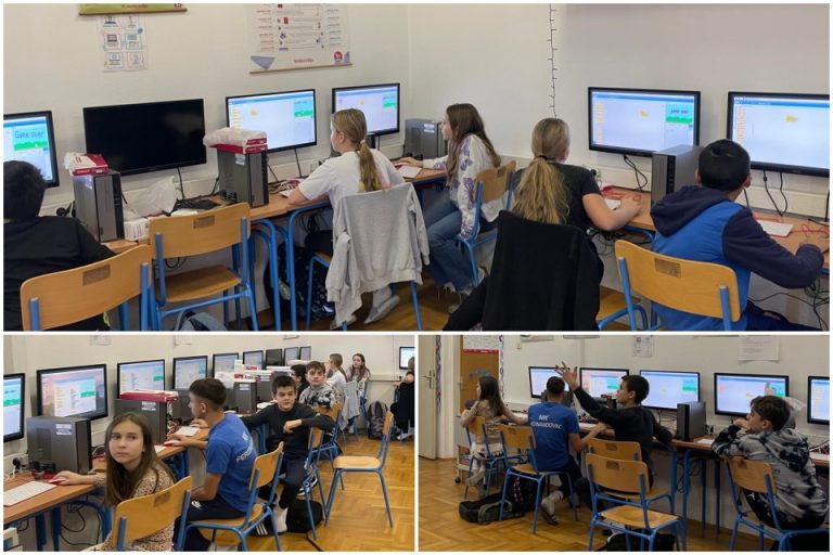 FOTO: PROJEKT ROBOTICO Učenici naše škole online programirali s učenicima iz Csurga