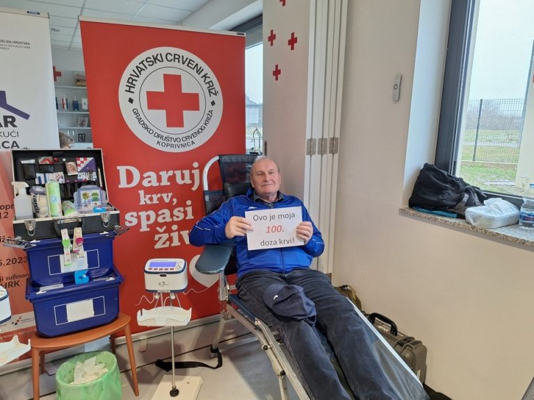 BRAVO! Ivan Jadanić darovao 100. dozu krvi