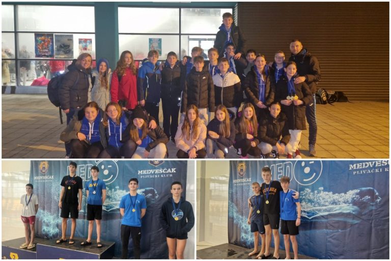 FOTO Plivači Cerina nastupili na Medi u Sesvetama i vratili se s medaljama