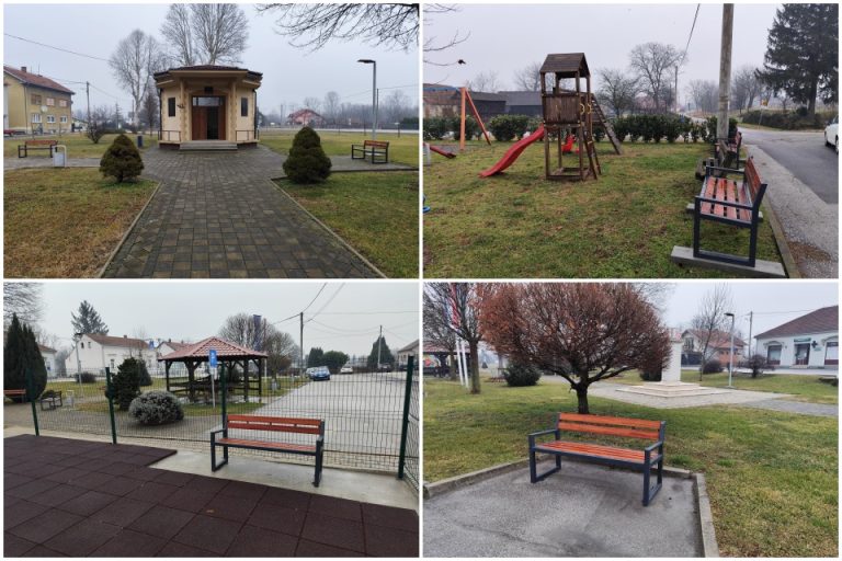 FOTO Nove i obnovljene klupe postavljene na igralištima i u parkovima