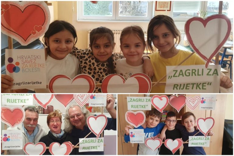 FOTO Podravski učenici i učitelji sudjeluju u nacionalnoj kampanji Zagrli za rijetke