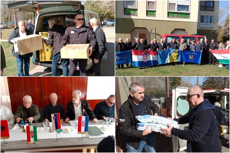 FOTO: HVALEVRIJEDNA GESTA Koprivnički branitelji prikupili i predali donacije za potrebite u Mađarskoj
