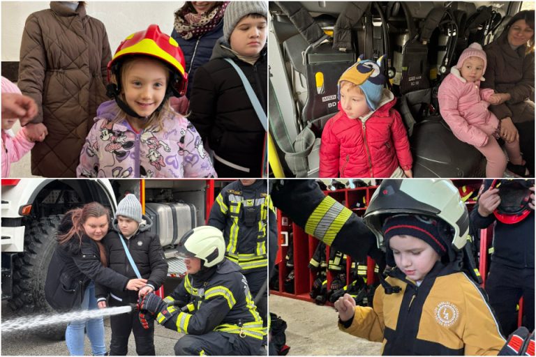 FOTO Najmlađi učenici COOR-a Podravsko sunce posjetili koprivničke vatrogasce i pritom puno naučili