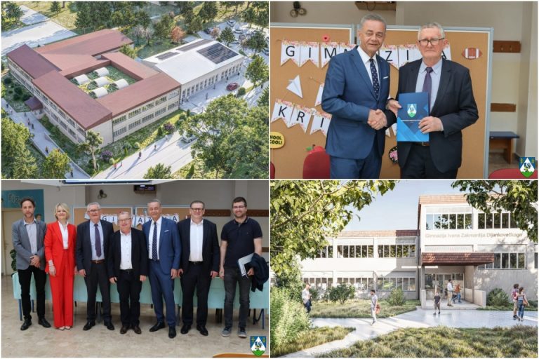 FOTO Križevačka gimnazija ide u veliku dogradnju, Koren: Vjerujem da će novo krilo škole dodatno podići standard obrazovanja