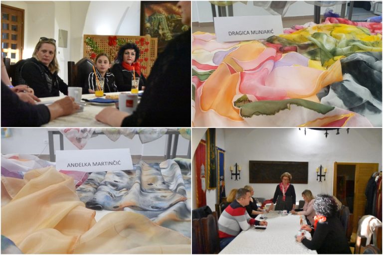 FOTO U Đurđevcu osnovana udruga zaljubljenika u umjetnost oslikavanja svile, cilj je približiti ovu tehniku široj zajednici