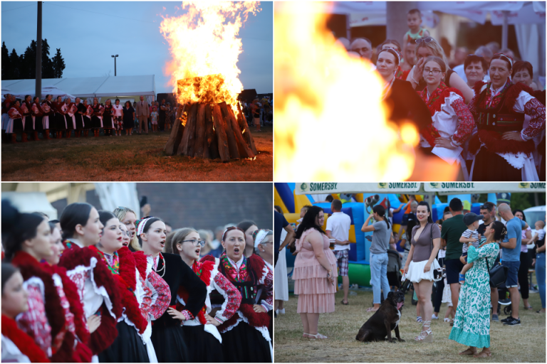 FOTO U Koprivničkom Ivancu tradicionalno zapaljen krijes, pogledajte predivne večernje prizore