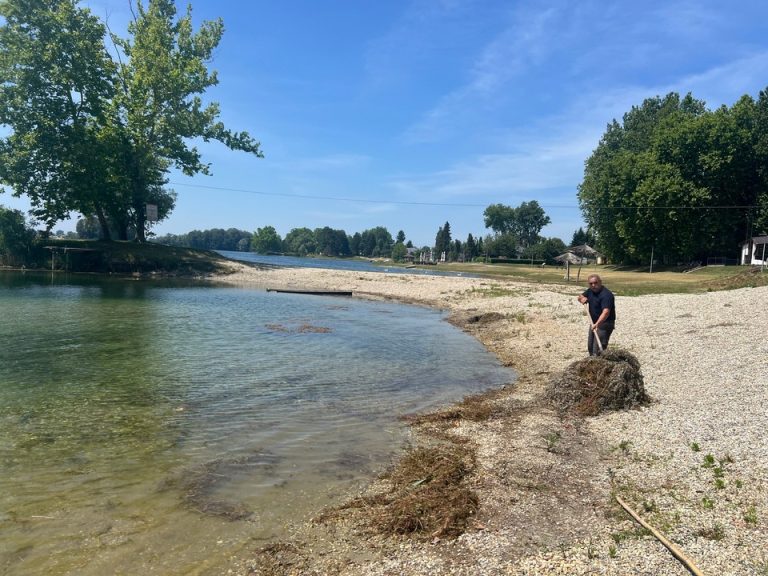 Šoderica u pripremi za sezonu, Legrad uređuje plaže i uklanja vodeno bilje