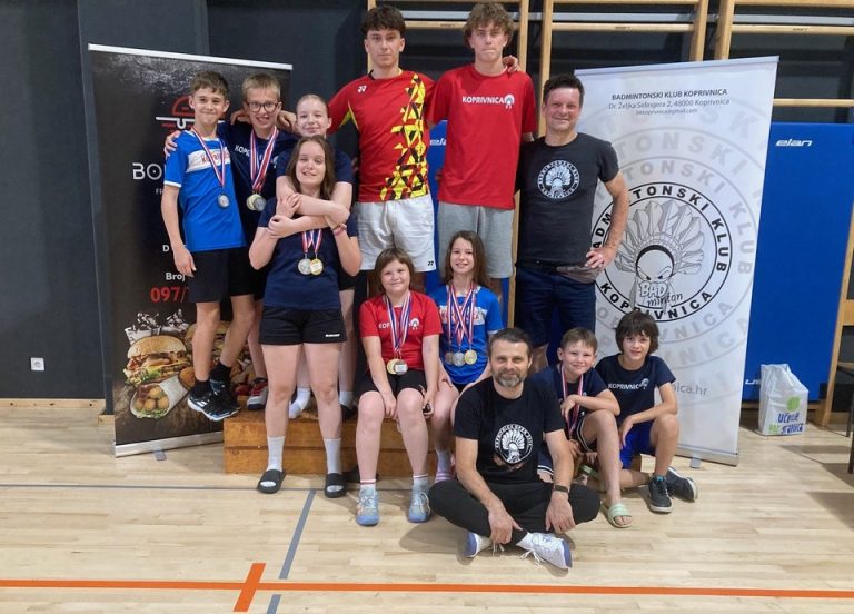 Sjajni rezultati koprivničkih badmintonaša prije ljetne stanke