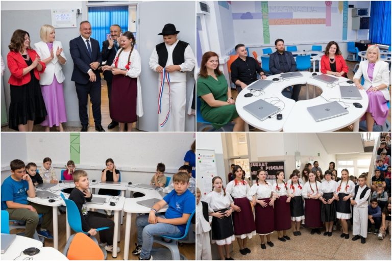 FOTO U Osnovnoj školi Gola svečano otvorena prva digitalna učionica budućnosti u županiji