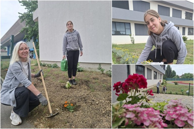 Profesorica Davorka i učenica Helena udružile snage i školsko zelenilo čine još ljepšim: ‘I najmanji doprinos ima veliku vrijednost’