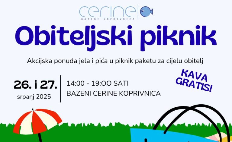 Obiteljski piknik na Bazenima Cerine – vikend za pamćenje!